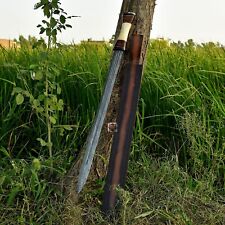 Ancient Greek Sword Infantry Damascus Steel Spatha Sword With Sheath picture