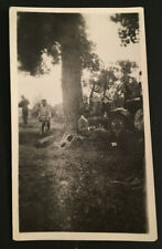 Vintage Unusual Neat Photo of Friends having Lunch by Tree & Model T Car #4226 picture