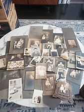 Antique Late 1800s to Early 1900s Children & Infant Cabinet Cards Mixed Lot  picture