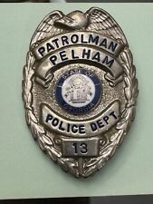 VINTAGE OBSOLETE PELHAM GEORGIA PATROLMAN POLICE OFFICER BADGE #13 picture