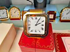 *** Cartier Santos A++  Clock Gold /Stainless Perfect 10 complete Serviced*** picture
