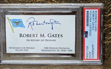 Robert Gates Autograph PSA/DNA Authenticated Signed Business Card picture