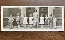 Wisconsin Berlin Cute Kids & Teacher  9 Students Class Photo Vintage Photo picture