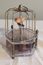 Bird Cage Music Box Twirl Spin Dance Wind Up Fur Elise Automation Sankyo Japan picture