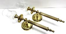 Vintage Solid Brass Heavy Candle Stick Motif Wall Mount Sconce Holders - 15cs picture