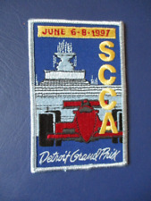 1997 Sports Car Club Association SCCA Racing Patch Detroit Grand Prix 4 3/4
