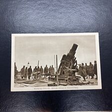 GERMAN CANNON WW1  postcard battlefield war gun soldiers Unused picture