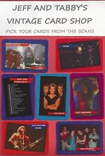1985 AGI INC. ROCK STAR CONCERT CARDS AND STICKERS SEE DROP DOWN MENU picture