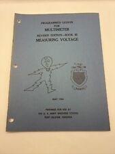 Vintage May 1964 Us Army Engineering School Virginia Lesson Measuring Voltage picture