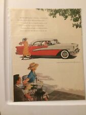 Vintage 1955 GM Oldsmobile 98 Deluxe Holiday Sedan Car Full Page Magazine Ad  picture