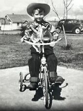 S3 Photograph  Cowboy Costume Tricycle Artistic picture