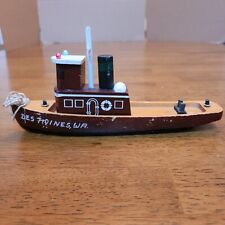 Vintage Smith Western Hand Made & Painted Tugboat Des Moines Washington State picture