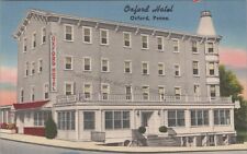 Oxford, PA: Oxford Hotel - Vintage Chester County Pennsylvania Postcard picture