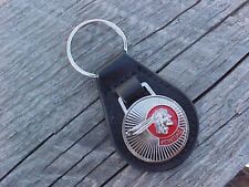 PONTIAC INDIAN CHIEF LEATHER KEY FOB VINTAGE NOS CUSTOM-MADE BRILLIANT KEYCHAIN picture