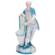 Antique German KPM Hand Painted & Gilt Porcelain Figural Spill Vase 19th Century picture