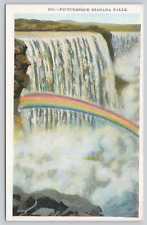 Picturesque Niagara Falls Waterfall Rainbow, NY,  Postcard picture