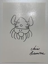 Chris Browne Hagar the Horrible Comic Signed Autograph Art Sketch PSA DNA j2f1c picture