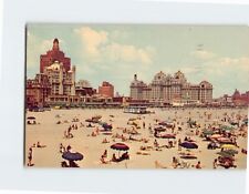 Postcard Hotels Beach & Skyline of Atlantic City New Jersey USA picture