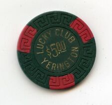 5.00 Chip from the Lucky Club Casino Yerington Nevada Scroll picture