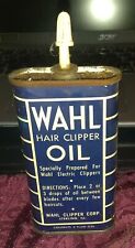 VINTAGE WAHL HAIR CLIPPER OIL 3 OZ. CONTAINER picture
