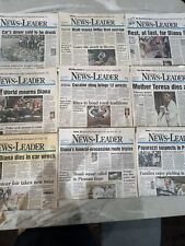 VTG‼ Princess Diana Death Newspaper Lot of 9 August 31, 1997- Sept. 9, 1997 picture