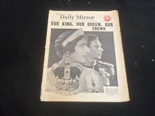 1937 MAY 12 DAILY MIRROR NEWSPAPER - LONDON - OUR KING, QUEEN, CROWN - NP 5752 picture