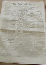 CIVIL WAR CHARLESTON SOUTH CAROLINA MAP NEWS HARBOUR & JAMES ISLAND 1862 picture