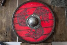 Fenrir Wolf Viking Shield - Handcrafted Norse Decor | Wall Art,Handmade, Home picture