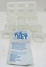 VINTAGE Tupperware Ice Tups Popsicle Maker Set 6 Molds (2 oz) 8 Inserts and tray picture