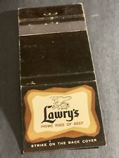 Vintage California Matchbook: “Lawry’s” Beverly Hills, CA picture