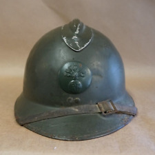 ANTIQUE French World War II Republique Francaise RF Militray Combat Helmet picture