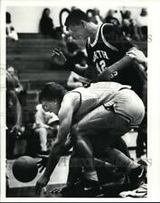 1991 Press Photo Garfield High vs Akron North basketball-Joe Gault and Jackson picture