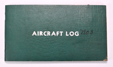 1940s Aircraft Log with Entered Pilot Logs picture