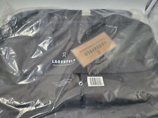 Vintage Classic Lagerfeld Bag Weekender Large Tote Black Brown New picture
