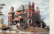 Alonzo Purviance House Huntington IN Indiana Haunted Mansion Vtg Postcard W7 picture