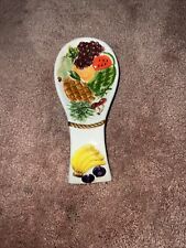 Vintage Fruit Ceramic Spoon rest picture