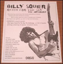 1996 Billy Squier Reach for the Sky Print Ad Album Advert Clipping 4.5