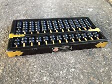 Antique Rare Vintage Chinese Abacus Lotus Flower Brand 13 Rods 91 Beads Brass picture
