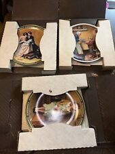 Knowles Norman Rockwell Plate Lot Of 3 Mothers Day A Young Girls Dream W/BOXES picture