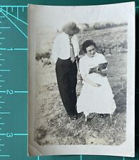 Vintage Photo Black White Sepia Snapshot Two Women One Is Dressed As A Man picture