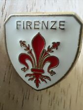 Vintage FIRENZE Florence Italy Shield Pinback Enamel picture