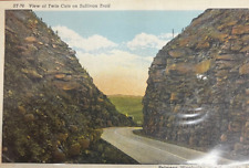 1943 Vintage Post Card: View of Twin Cuts on Roosevelt Highway- Sullivan Trail. picture