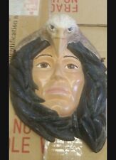 Vintage Native American Eagle women wall picture