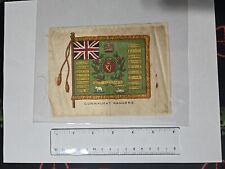 1910s Antique Cigarette Silks Connaught Rangers Flag  L👀k  picture