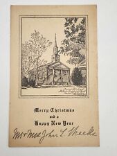 Bethesda Presbyterian Church Camden South Carolina 1936 Christmas Card 4 x 6.5in picture