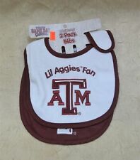 Texas A&M University Lil' Aggies Fan 2 Pack Baby Bibs Game Day Outfitters Brand picture