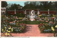Postcard Italian Garden Brookside at Great Barrington Massachusetts White Border picture