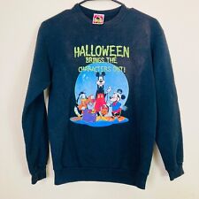 Mickey Inc Kids Disney Sweatshirt Large Halloween Treat Disneyland Front Flawed picture