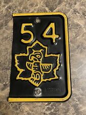 **1954  BRITISH COLUMBIA  License Plate Tag Excellent picture