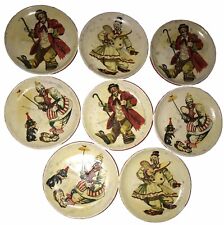 Vintage Alcohol Proof Japan coasters set with box Lot Of 8 Mixed Designs picture